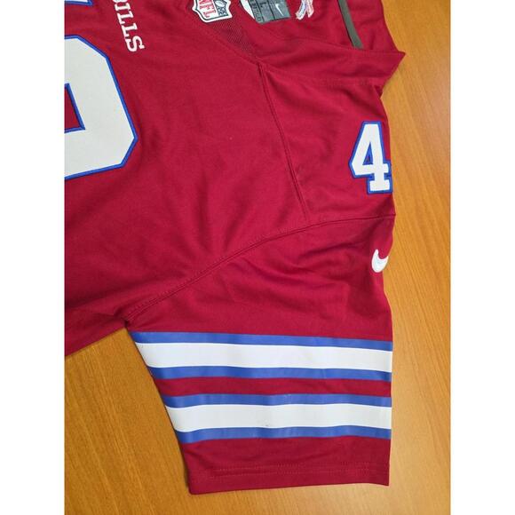 Nike NFL On Field Stitched Buffalo Bills Trumaine Edwards #49 Red Jersey Large - Picture 7 of 10